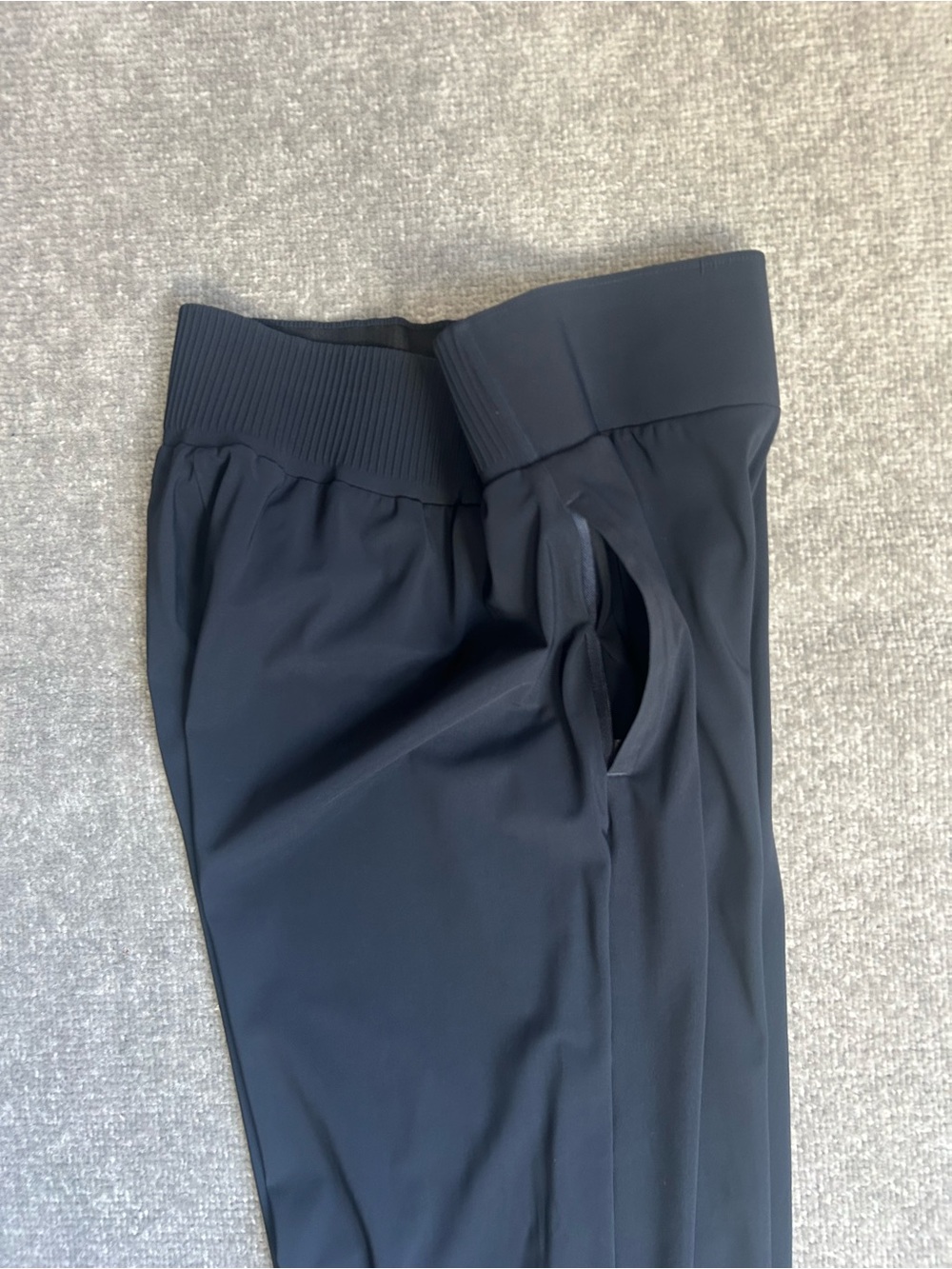 NWOT Athleta Navy Blue Wide Leg Size Medium Cosmic Pants - Picture 9 of 15